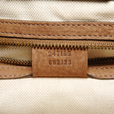 GUCCI GG Canvas x Suede GG Marmont Handbag beige WS25911