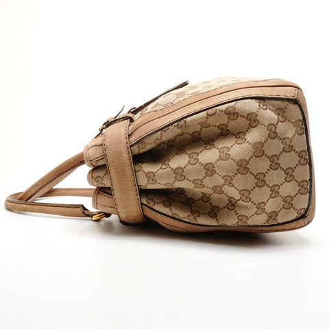 GUCCI GG Canvas x Suede GG Marmont Handbag beige WS25911