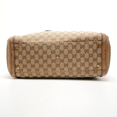 GUCCI GG Canvas x Suede GG Marmont Handbag beige WS25911