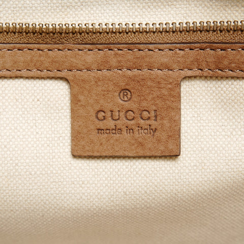 GUCCI GG Canvas x Suede GG Marmont Handbag beige WS25911