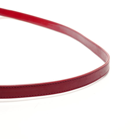 Christian Dior Patent leather medium Lady Dior 2-way bag Handbag Red WS25912