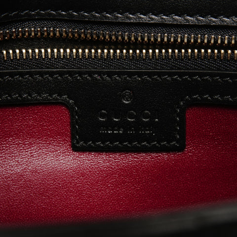 GUCCI Leather GG Marmont Camera Bag with Chain 795228 Shoulder Bag black WS25913