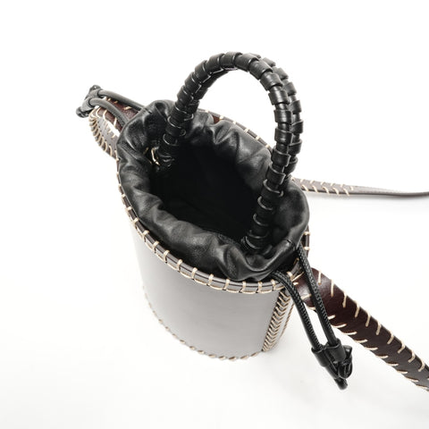 Chloe Luella Mini Bucket Leather Shoulder Bag Brown WS25914