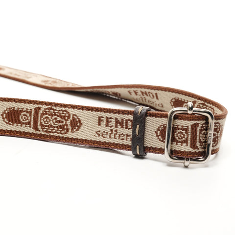 FENDI Zucca canvas Shoulder Bag Brown WS25916