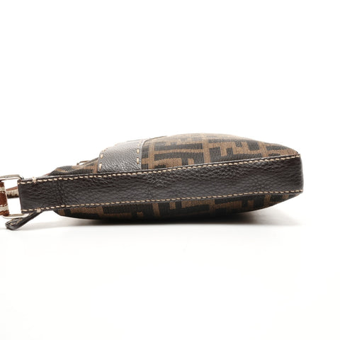 FENDI Zucca canvas Shoulder Bag Brown WS25916