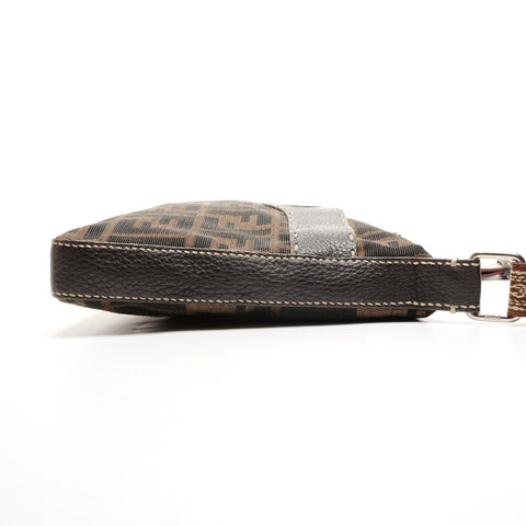 FENDI Zucca canvas Shoulder Bag Brown WS25916