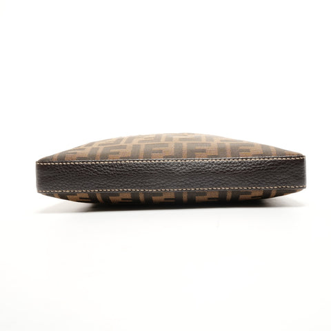 FENDI Zucca canvas Shoulder Bag Brown WS25916
