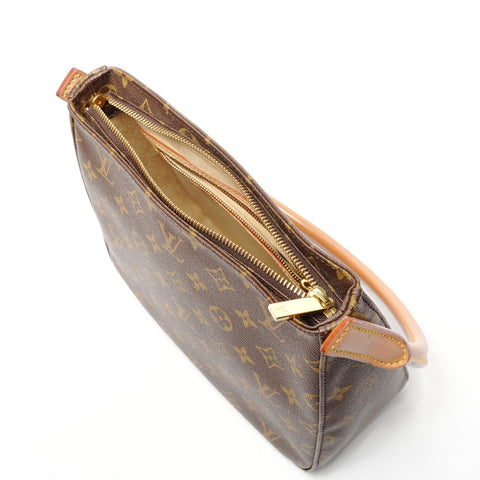 LOUIS VUITTON 2003 Monogram Looping MM Shoulder Bag Brown WS25920