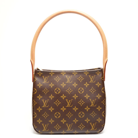 LOUIS VUITTON 2003 Monogram Looping MM Shoulder Bag Brown WS25920