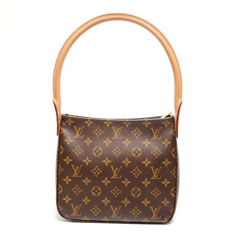 LOUIS VUITTON 2003 Monogram Looping MM Shoulder Bag Brown WS25920