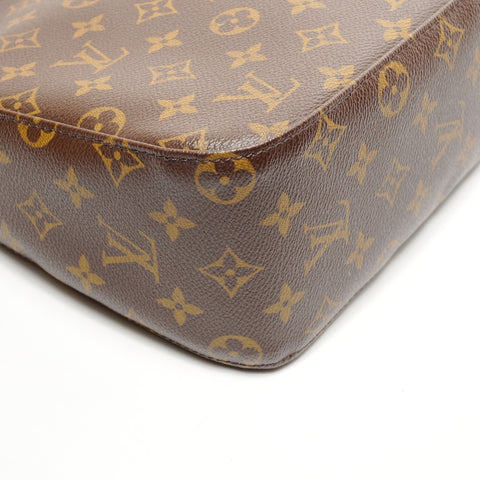 LOUIS VUITTON 2003 Monogram Looping MM Shoulder Bag Brown WS25920