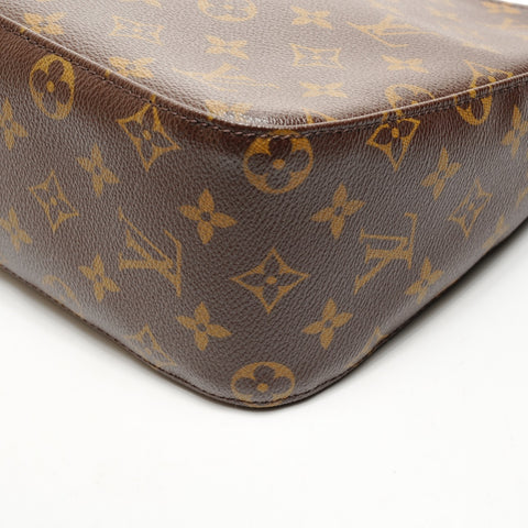 LOUIS VUITTON 2003 Monogram Looping MM Shoulder Bag Brown WS25920
