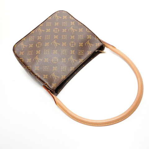 LOUIS VUITTON 2003 Monogram Looping MM Shoulder Bag Brown WS25920
