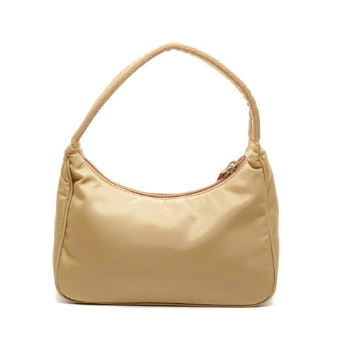 PRADA Nylon Hobo Handtasche Braun WS25925