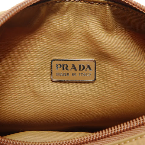 PRADA Nylon Hobo Handtasche Braun WS25925