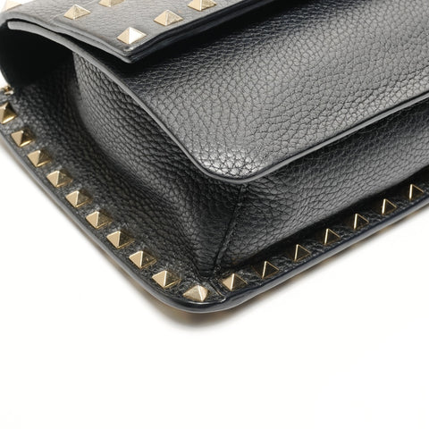 VALENTINO Sac bandoulière en cuir clouté noir WS25927