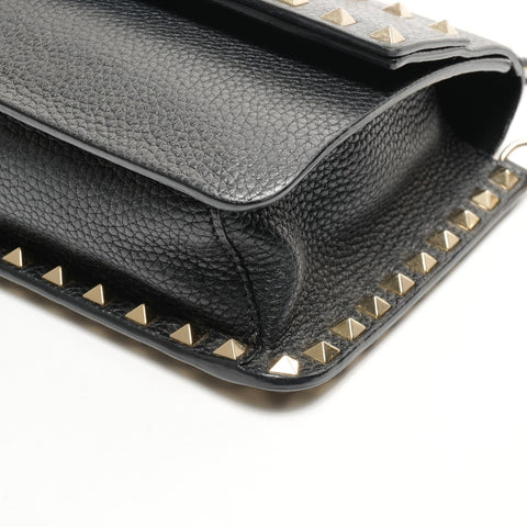 VALENTINO Sac bandoulière en cuir clouté noir WS25927