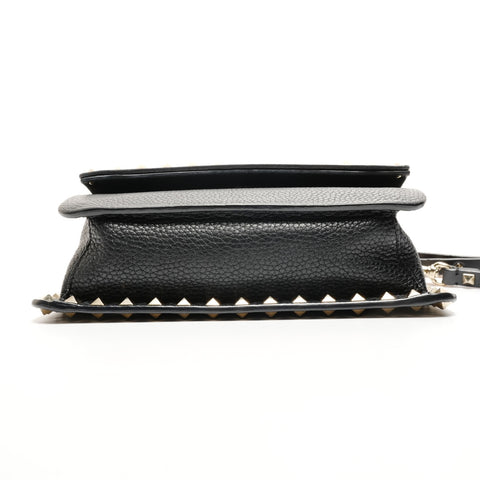VALENTINO Sac bandoulière en cuir clouté noir WS25927