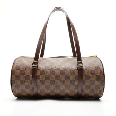 LOUIS VUITTON 2006 Damier Papillon 30 mit Beutel Umhängetasche Braun WS25932