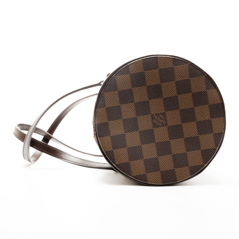 LOUIS VUITTON 2006 Damier Papillon 30 mit Beutel Umhängetasche Braun WS25932