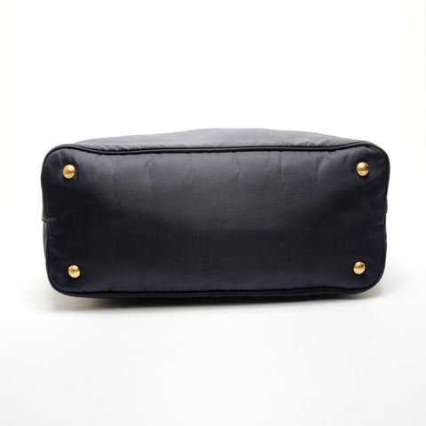PRADA Nylon 2-Wege-Einkaufstasche Marineblau WS25933