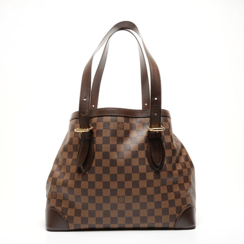 LOUIS VUITTON 2008 Hampstead GM Damier Tote Bag Brown WS25934