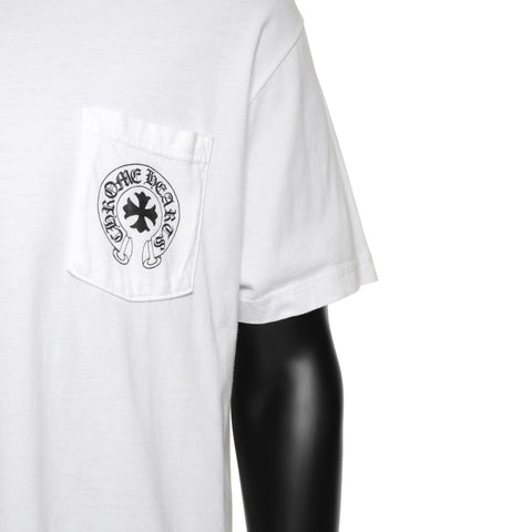 CHROME HEARTS 好莱坞东京制造 徽标棉 XL 2212-304-0095 短袖 T 恤 白色 WS25937