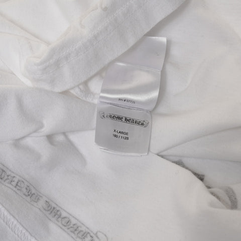 CHROME HEARTS 好莱坞东京制造 徽标棉 XL 2212-304-0095 短袖 T 恤 白色 WS25937