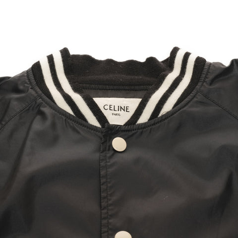 CELINE 泰迪夹克，束腰，尼龙，徽标，2W365495M，尺寸 48 夹克黑色 WS25940