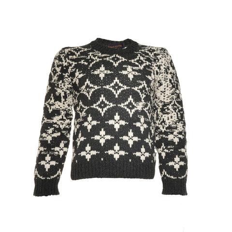 LOUIS VUITTON 扭曲 Monogram XS HJN85W 针织灰色 WS25942