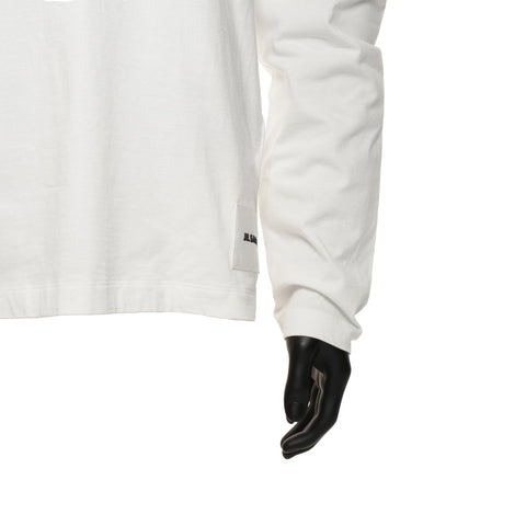 JIL SANDER Cotton Logo XL Long-sleeved T-shirt white WS25943