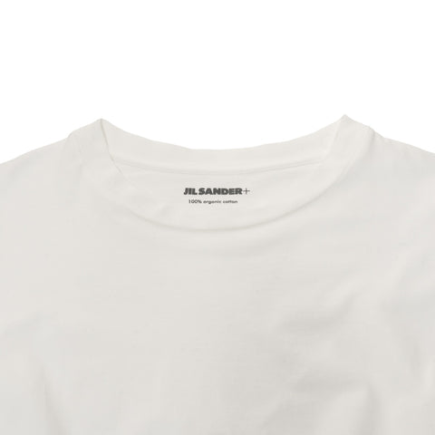 JIL SANDER Cotton Logo XL Long-sleeved T-shirt white WS25943