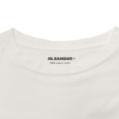 JIL SANDER Cotton Logo XL Long-sleeved T-shirt white WS25943