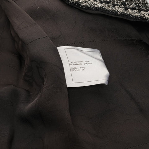 CHANEL 34 码金属花呢 P47860 金属色双排扣 34 码 2014 夹克银色 WS25944