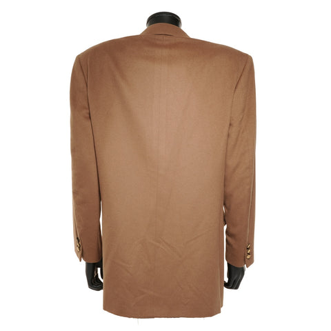 Christian Dior 羊绒双徽标纽扣 48 夹克棕色 WS25945