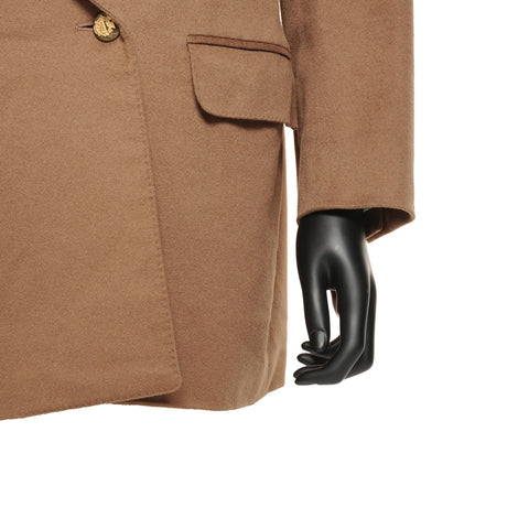 Christian Dior 羊绒双徽标纽扣 48 夹克棕色 WS25945