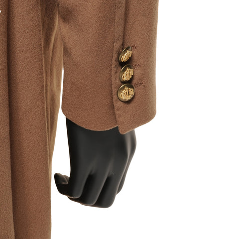 Christian Dior 羊绒双徽标纽扣 48 夹克棕色 WS25945