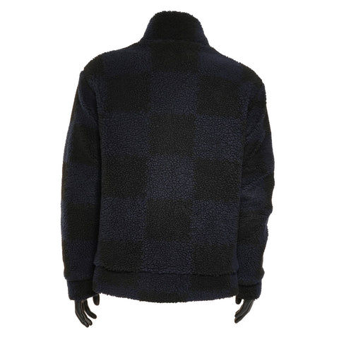 LOUIS VUITTON x NIGO XL Boa 抓绒提花 Damier 夹克外套海军蓝 WS25946