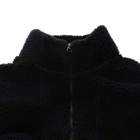 LOUIS VUITTON x NIGO XL Boa 抓绒提花 Damier 夹克外套海军蓝 WS25946