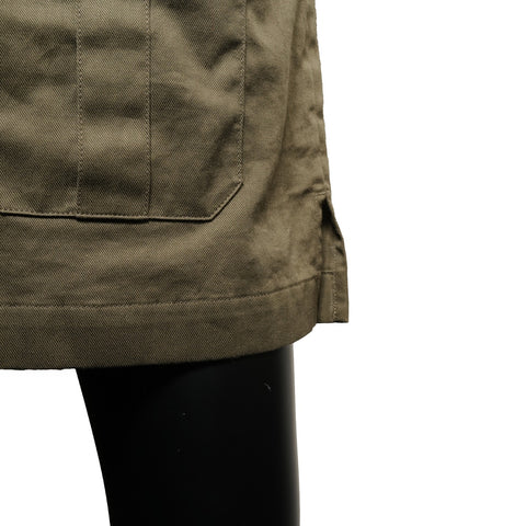 CELINE 34 Cotton Khaki Triomphe Button one piece green WS25949