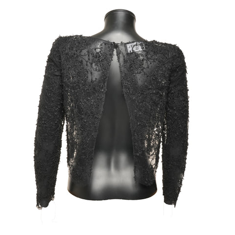 CHANEL Ensemble Lace Dress one piece black WS25950