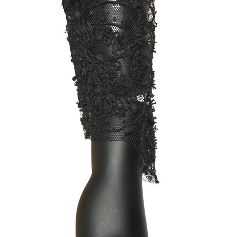 CHANEL Ensemble Lace Dress one piece black WS25950