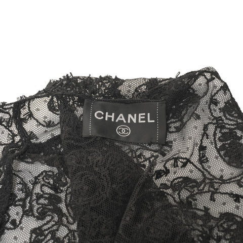 CHANEL Ensemble Lace Dress one piece black WS25950