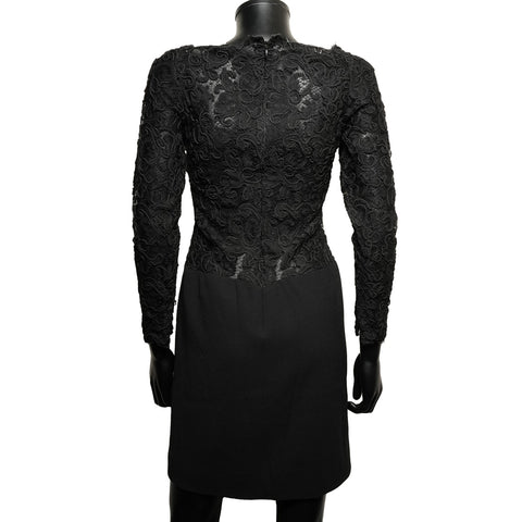 CHANEL Ensemble Lace Dress one piece black WS25950