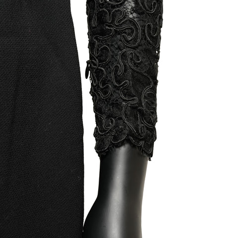 CHANEL Ensemble Lace Dress one piece black WS25950