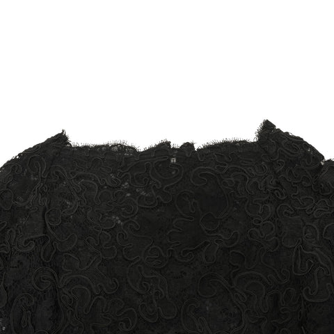 CHANEL Ensemble Lace Dress one piece black WS25950