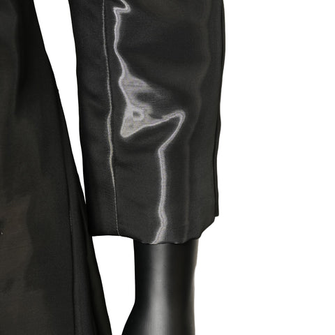 CHANEL 光面反光云纹 00A P15830 深灰色醋酸纤维 36 涂层黑色 WS25952