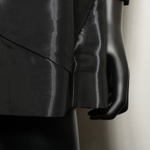 CHANEL 光面反光云纹 00A P15830 深灰色醋酸纤维 36 涂层黑色 WS25952