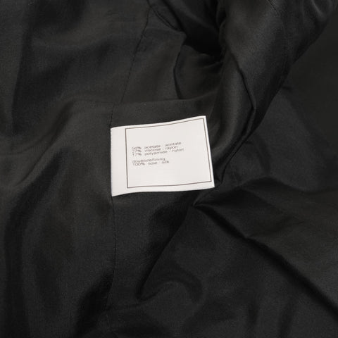 CHANEL 光面反光云纹 00A P15830 深灰色醋酸纤维 36 涂层黑色 WS25952