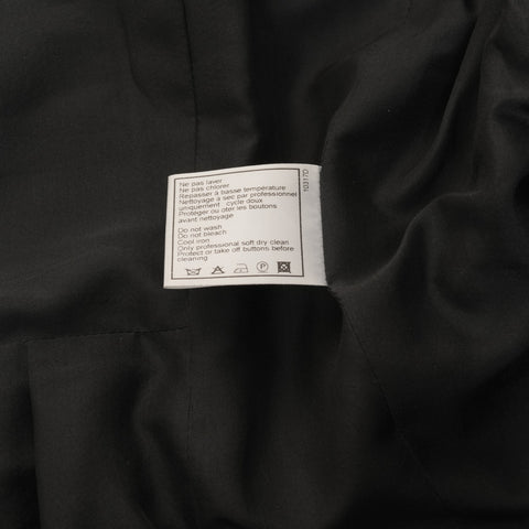 CHANEL 光面反光云纹 00A P15830 深灰色醋酸纤维 36 涂层黑色 WS25952